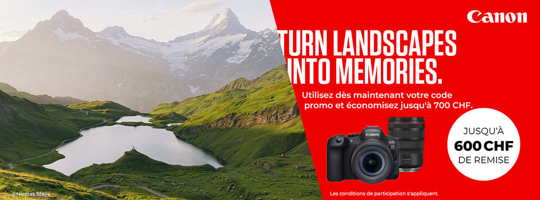 Promo Canon Été 2026 : jusqu’à CHF 600.– de remise immédiate