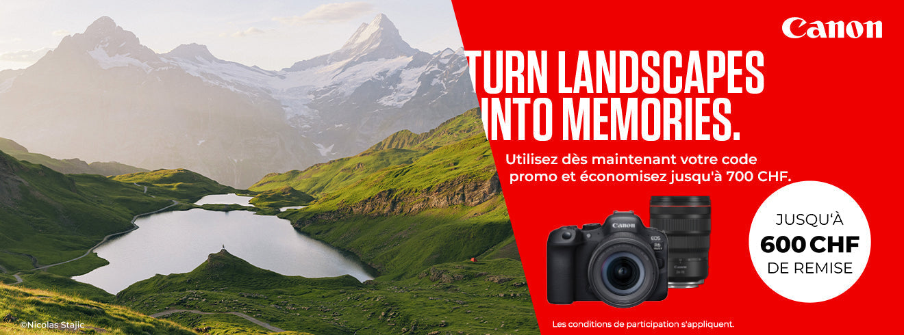 Promo Canon Été 2026 : jusqu’à CHF 600.– de remise immédiate
