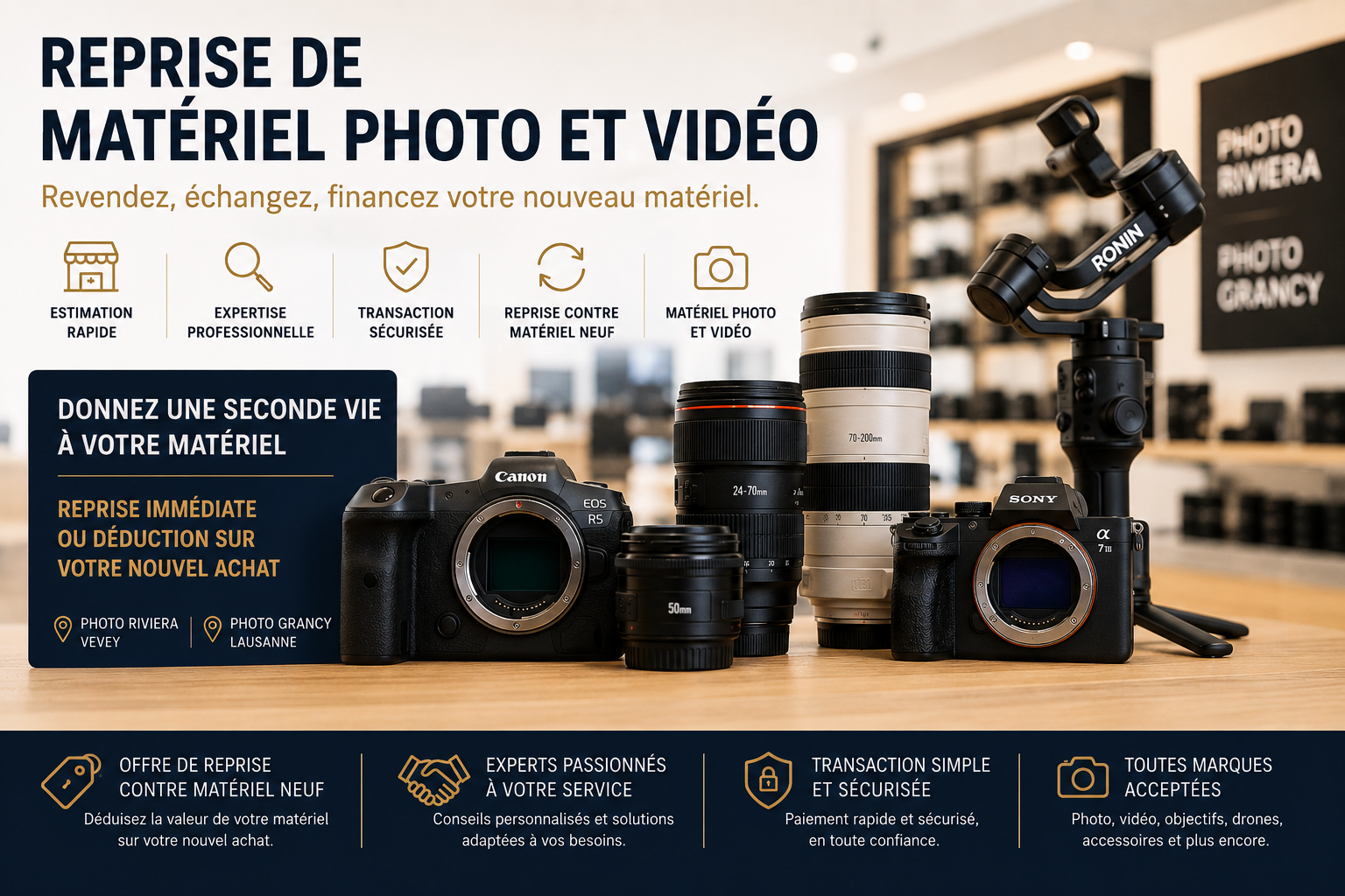 Reprise de matériel photo et vidéo : comment ça fonctionne ?