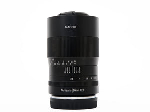 Occasion 7 Artisans 60mm f2.8 Macro Monture Sony E-Mount APC-S
