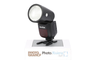 Occasion Godox V1 pour Canon + émetteur et accessoires