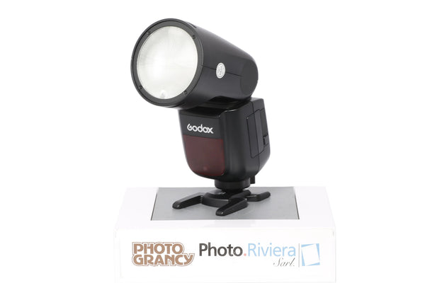 Occasion Godox V1 pour Canon + émetteur et accessoires