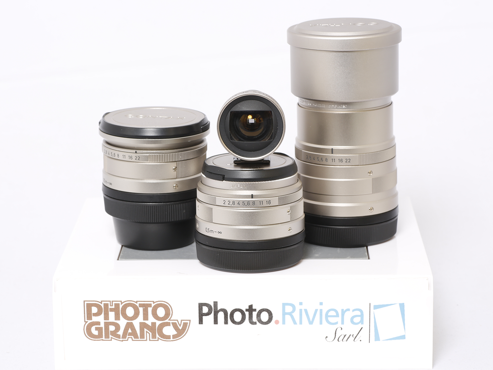Occasion Contax G2 Set 21mm + 28mm + 35mm + 90mm