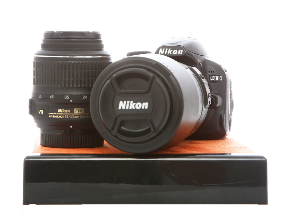 Occasion Nikon D3100 kit Nikon 18-55 VR + 55-300mm VR