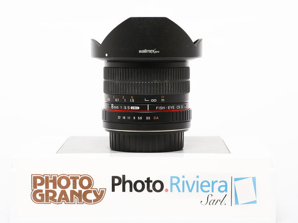 Occasion Walimex 8mm f3.5 fisheye pour Canon EF-S