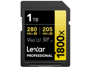 Lexar 1800x UHS-II SDXC 1 TB Gold