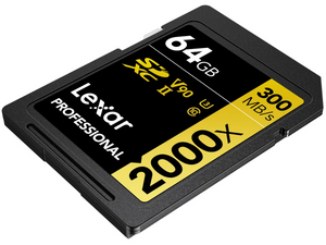 Lexar 2000x UHS-II SDXC 64GB Gold