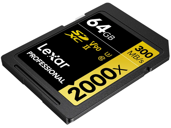 Lexar 2000x UHS-II SDXC 64GB Gold