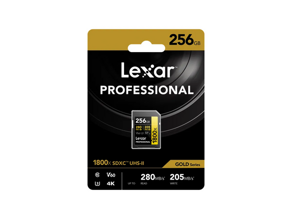 256GB SDXC 1800x R:270MB/s W:180MB/s UHS