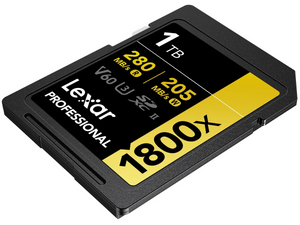 Lexar 1800x UHS-II SDXC 1 TB Gold