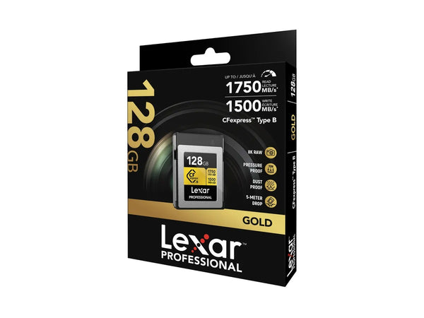 Lexar 1750 MB/s CFexpress B 128 GB Gold