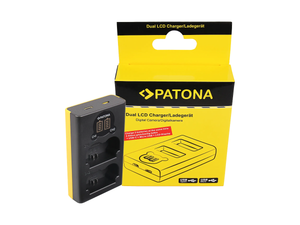 Patona Dual-LCD-Ladegerät USB Fuji NP-W235