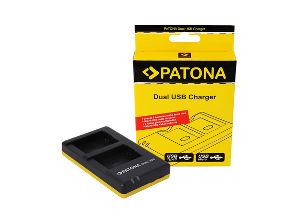 Patona Dual-USB-Ladegerät NP-FW50