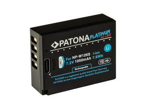 Patona Platinum Fujifilm NP-W126S USB-C Akku 