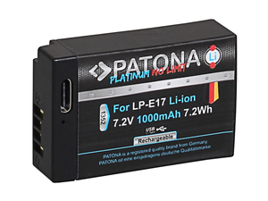 Patona Platinum Canon LP-E17 USB-C Akku